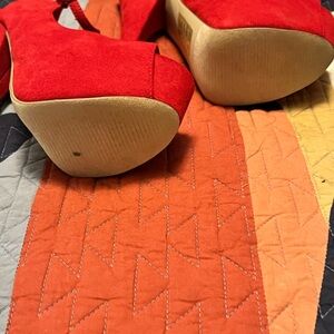 Elegant Red Women's Heels